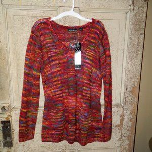 Kristin Nicole Multi Color Sweater Size L NWT (JJ-31)